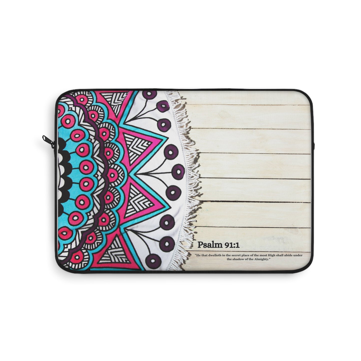 Psalm 91:1 Laptop Sleeve | Inspirational Protective Case