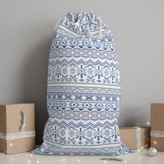 🪶 Native Print Sack – Stylish Drawstring Gift & Storage Bag