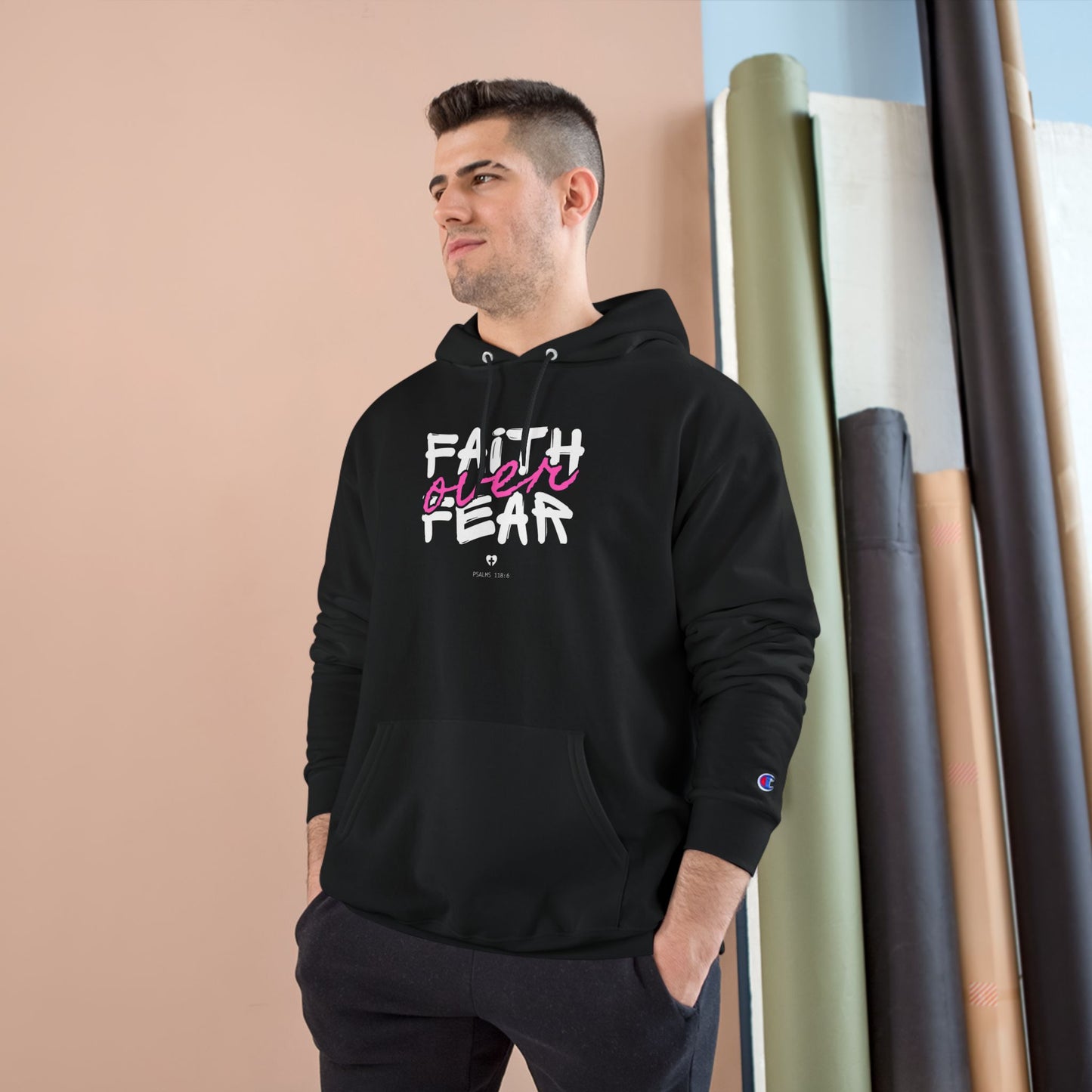 Faith Over Fear Hoodie – Christian Inspirational Pullover