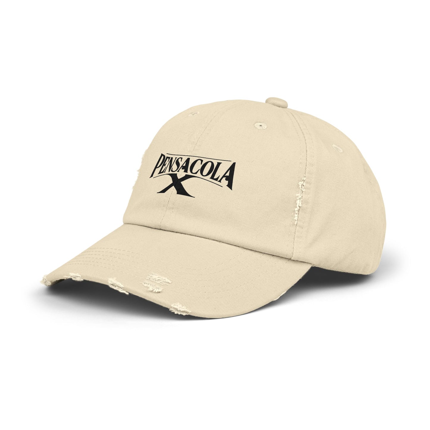 Unisex Distressed Cap - Trendy Pensacola Style Hat for Casual Outings