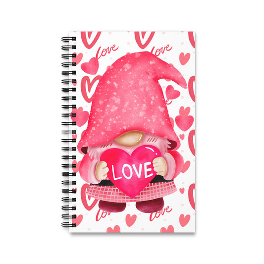 Love Gnome Spiral Journal – A Whimsical Touch for Your Writing!