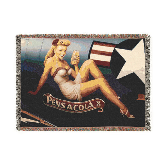 Pensacola X Vintage Woven Blanket – Timeless Comfort & Coastal Charm