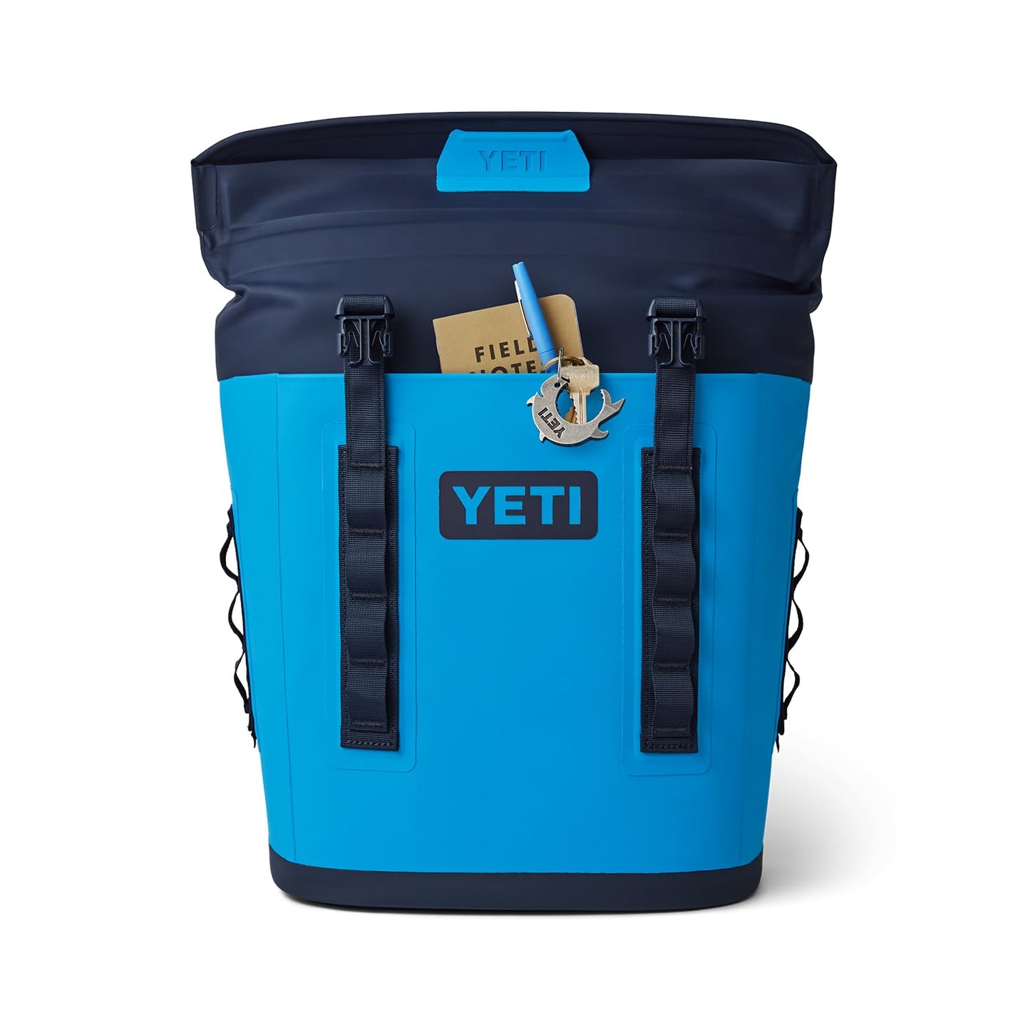 YETI Hopper M12 Backpack Soft Sided Cooler with MagShield Access, Big Wave Blue