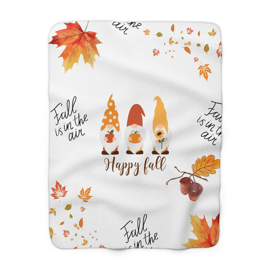 🧡 Happy Fall Cozy Sherpa Fleece Blanket 🍂
