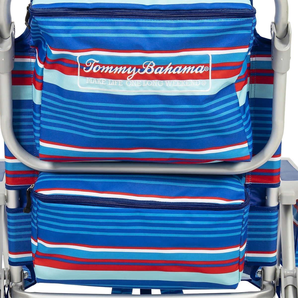 Tommy Bahama Backpack Beach Chair 2 Pack (Sailfish and Palms), Aluminum, Multicolor