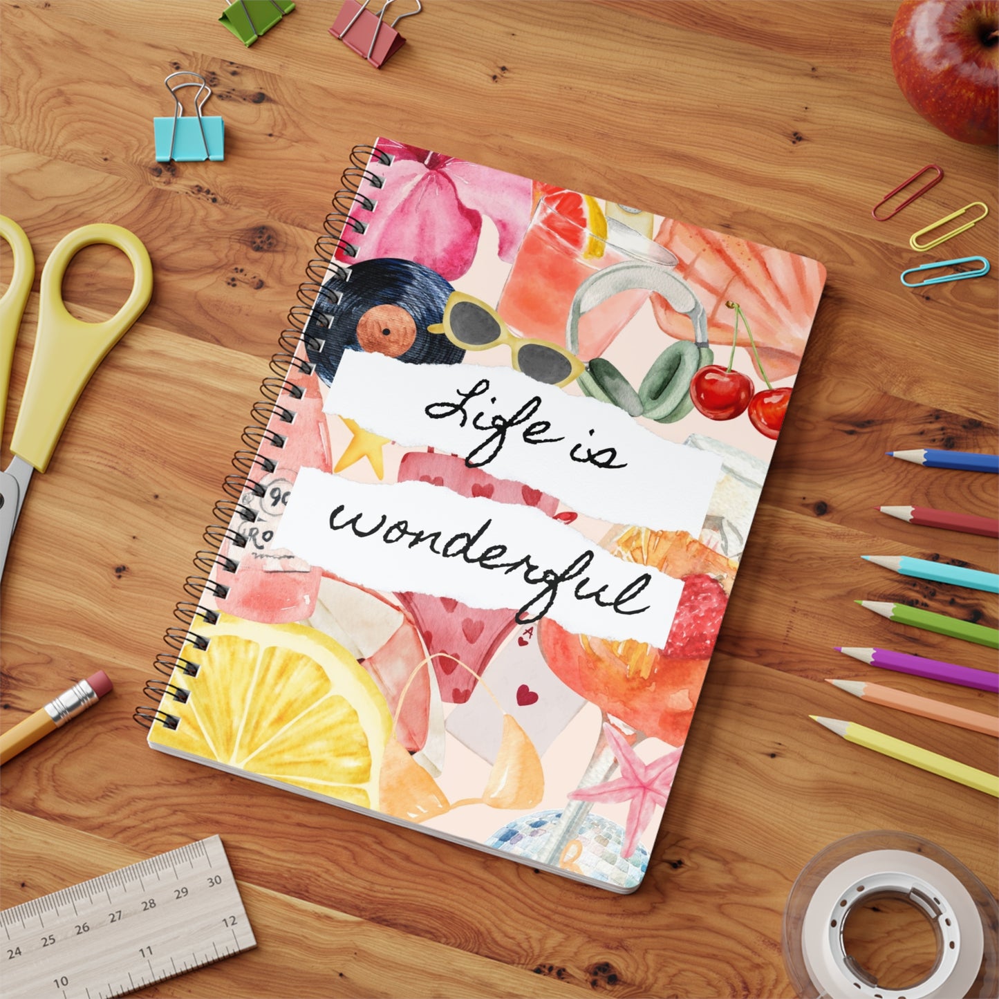 Life is Wonderful, Softcover Notebook,