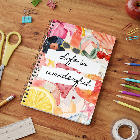 Life is Wonderful, Softcover Notebook,